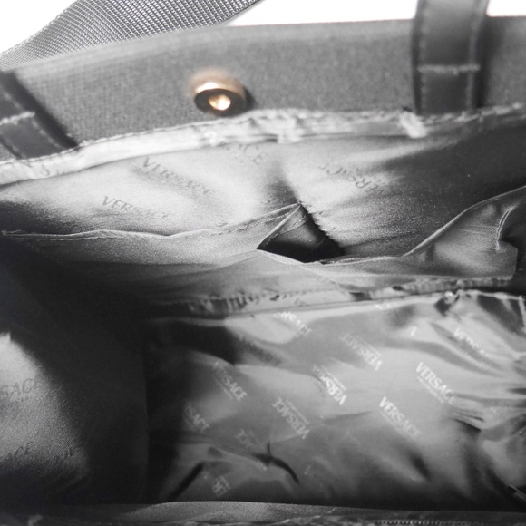 VERSACE Tote Bag Limited Edition NEW Black Gold - Picture 12 of 12